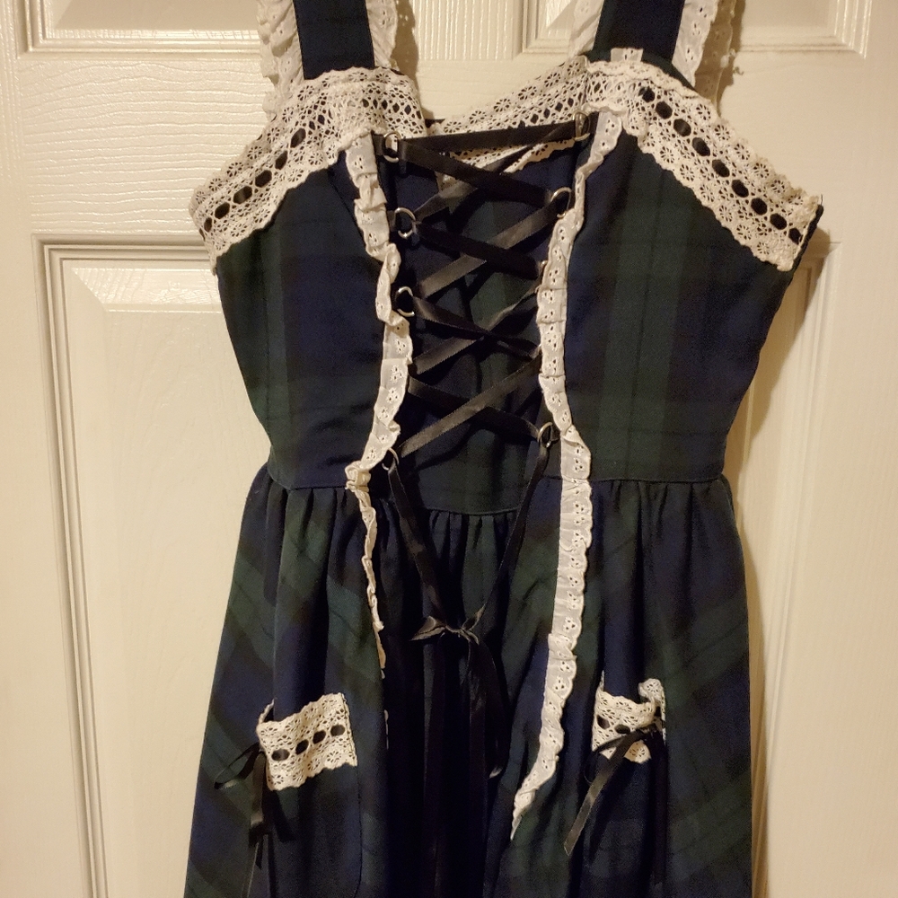 Hell Bunny plaid mini dress